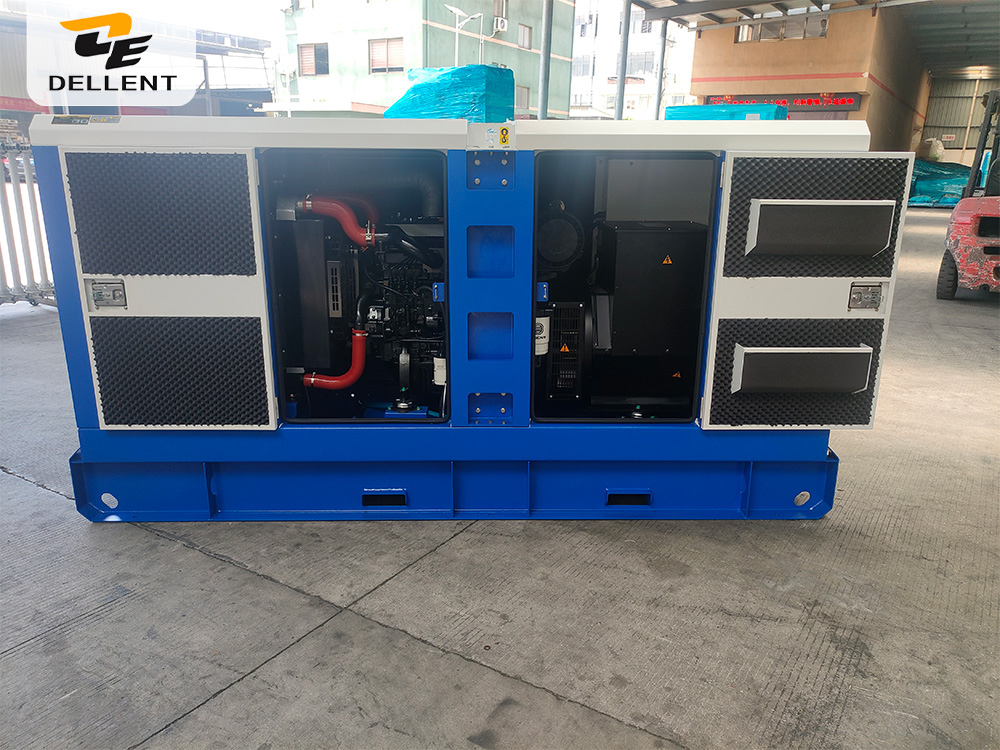 DELLENT POWER 110kVA silent diesel generator set equipped with a reliable Weichai engine for backup power.