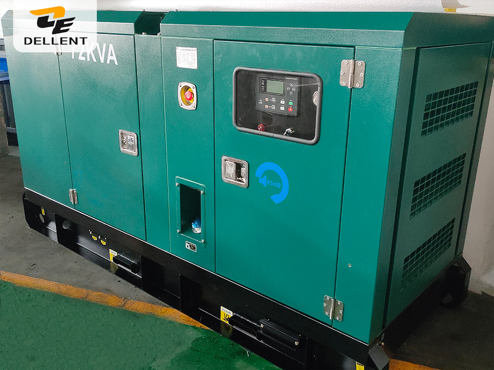 DELLENT POWER 75kVA soundproof silent diesel generator set featuring a durable Yuchai engine.